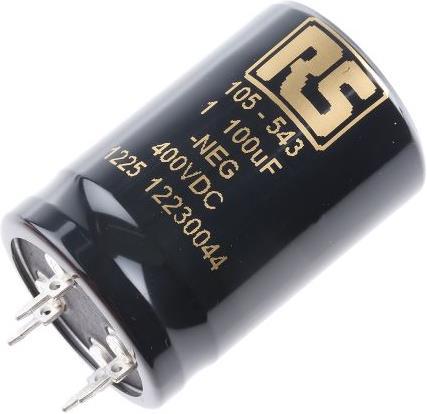 Produktbild Kemet Alu Kondensator Elko 100uF 400V