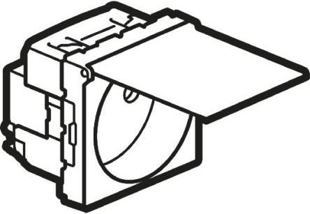Produktbild Legrand Steckdose mit Abdeckklappe