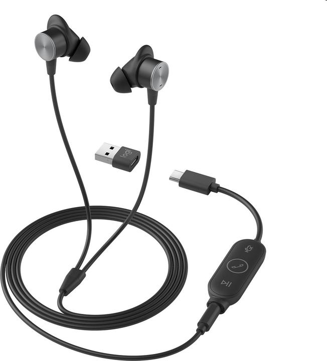 Produktbild Logitech Zone Wired Earbuds (Kabelgebunden, USB-C)