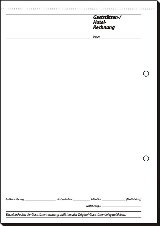 Image du produit Sigel Formulaire de justificatif de frais d'accueil GB515 (50 x)
