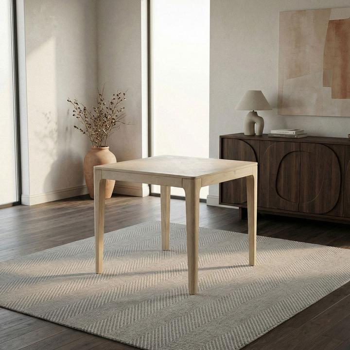 Actual product image FineBuy Esstisch Massivholz Quadratisch 80cm Esszimmertisch Küchentisch Tisch 4 Personen