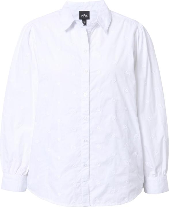 Immagine prodotto Ulla Popken Camicia, ricamo cuore, linea ad A, collo a camicia, manica lunga (46, 48)