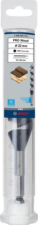 Actual product image Bosch Professional Zubehör PRO Wood Wood auger bit, 32 x 95 x 160 mm