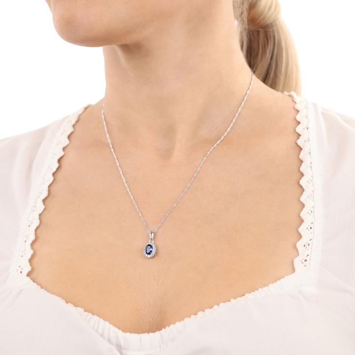 Immagine prodotto Amor Collana da donna, argento 925, vetro, zirconi sintetici. (Argento 925)