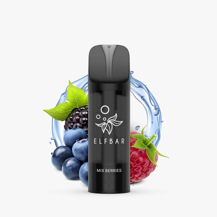 Actual product image Elfbar ELFA Pro - 2ml PODs 0mg, Mix Berries (Raspberry, Blackberry, Bilberry)