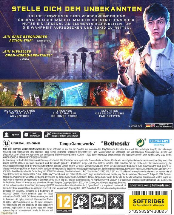 Produktbild Bethesda Ghostwire: Tokyo (PS5, DE)