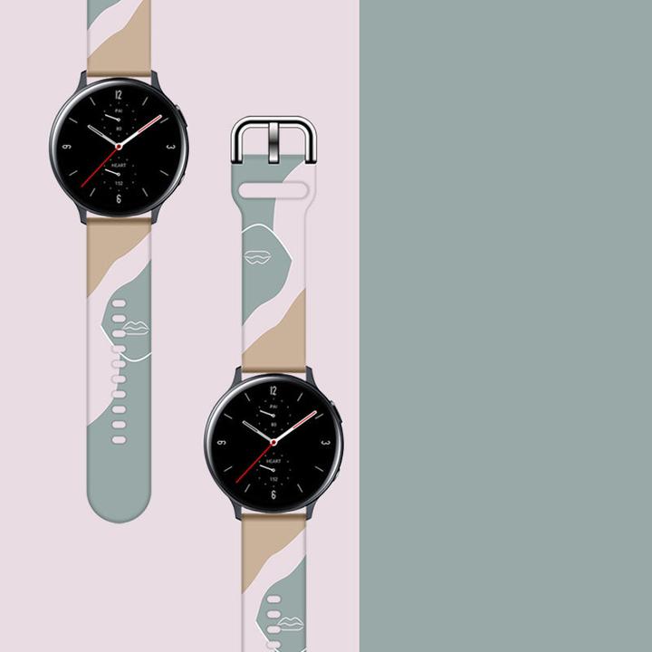 Produktbild Hurtel Strap Moro Band für Samsung Galaxy Watch 42 mm Silikonarmband Camo Uhrenarmband (17) (42 mm, Silikon)