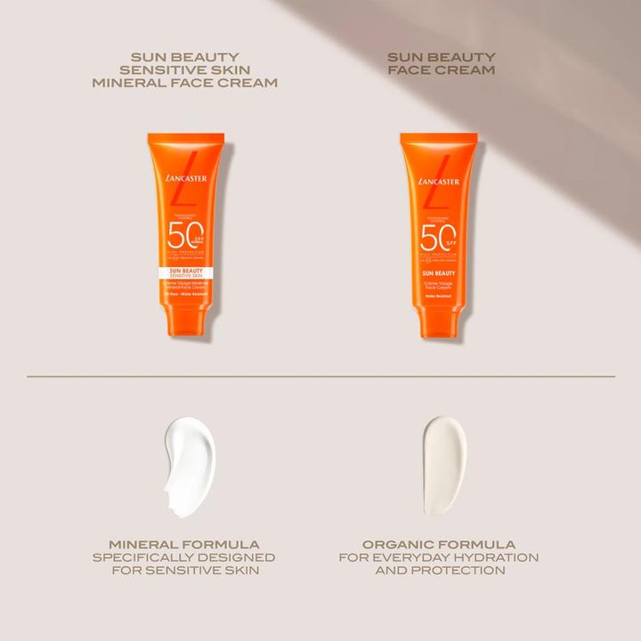 Produktbild Lancaster Sun Beauty Mineral Face Crème Sun Protection Factor 50 (Sonnencreme Gesicht, SPF 50, 50 ml)