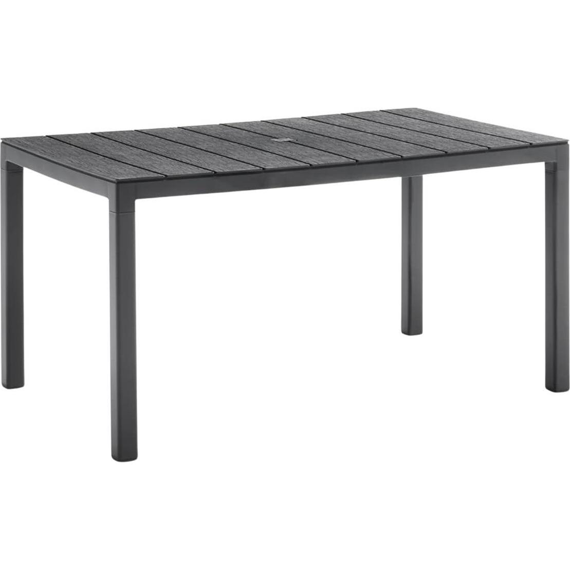 Carbi, Tavolo da giardino + Tavolo da balcone, Bica Gartentisch King, Polypropylen, Graphit, 6-Sitzer, 146x86x74