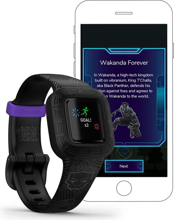 Productafbeelding Garmin Vivofit jr. 3 Marvel Black Panther (20 mm)