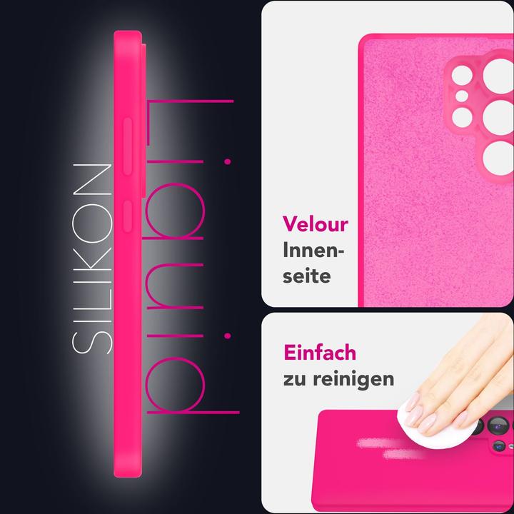 Produktbild Nalia Phoenix - Abwischbare Flüssigsilikon Hülle - Easy Clean Liquid Silicone Cover (Samsung Galaxy S25 Ultra)