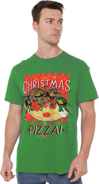 Produktbild Teenage Mutant NT All I Want For Christmas Is Pizza TShirt (3XL)