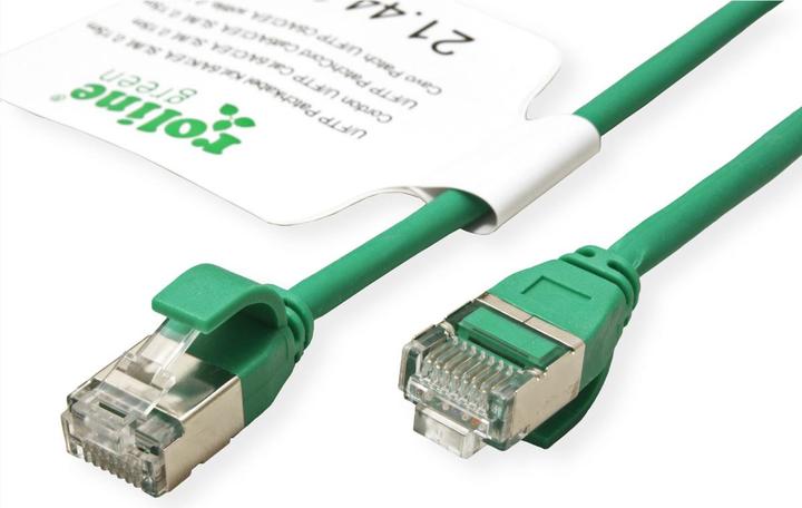 Actual product image Roline U/FTP patch cable Cat.6A (Class EA), LSOH, slim (U/FTP, CAT6a, 2 m)