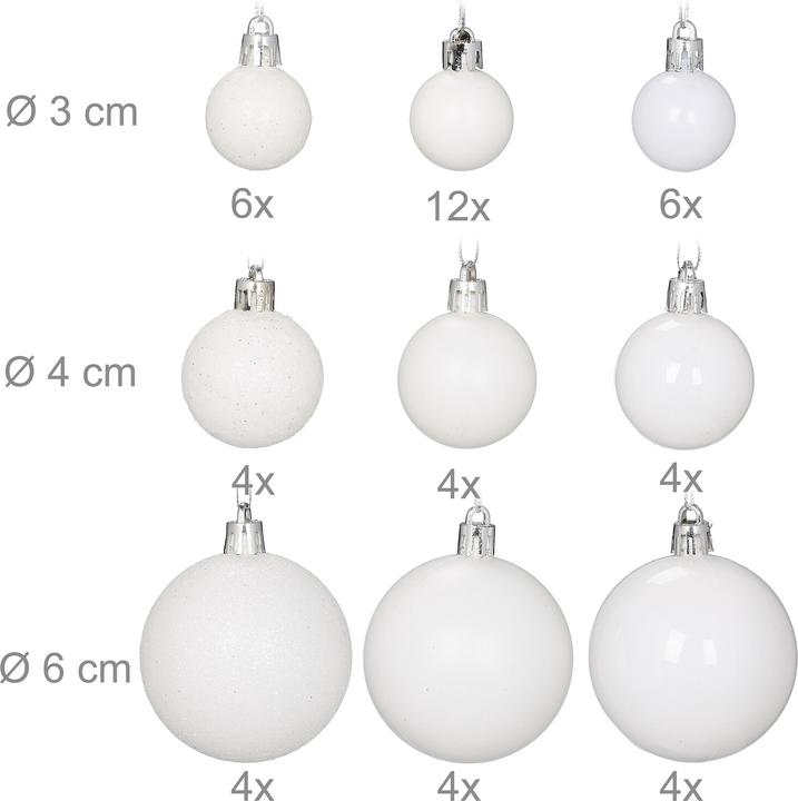 Actual product image Relaxdays christmas bauble (100 -part)