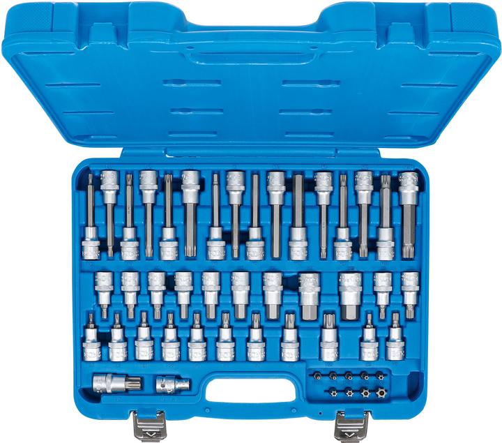 Image du produit BGS Jeu de douilles à embouts 12,5 mm (1/2"), 8 mm (5/16") 49 pièces (Carré intérieur)