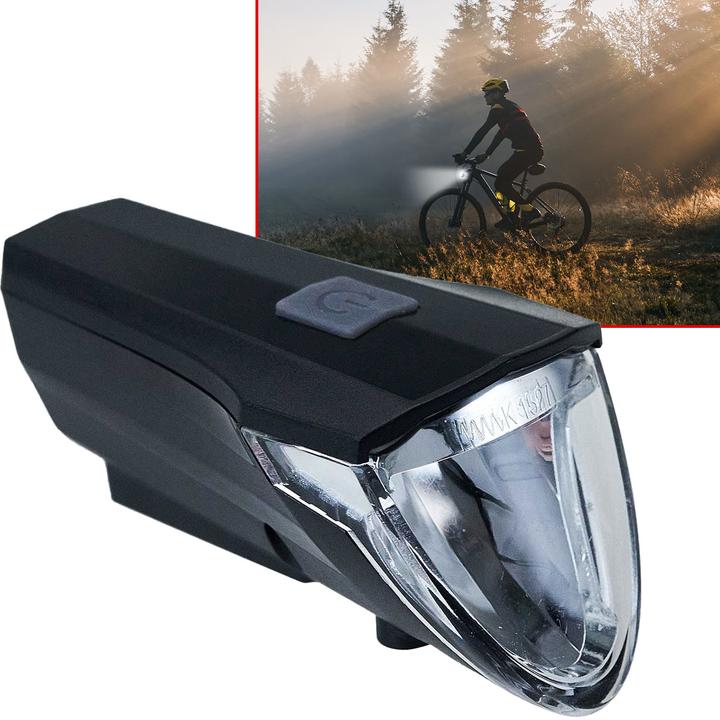 Actual product image Filmer Bicycle headlight 49024, Premium, battery-operated, 60 LUX
