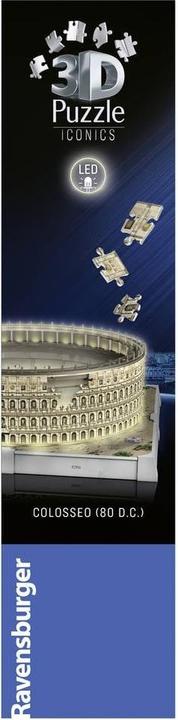 Image du produit Ravensburger 3D Puzzle 216 Teile - Iconics: Kolosseum Rom - mit Licht (216 pièces)