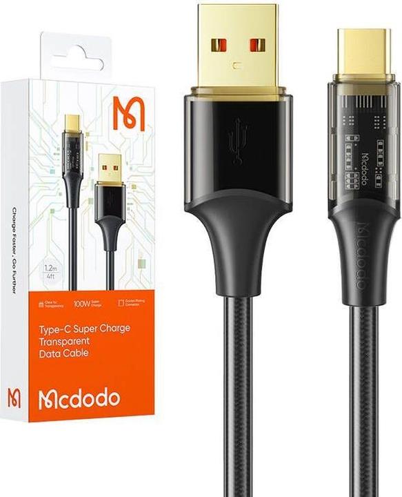 Image du produit Mcdodo Câble USB-C CA-2092 6A, 1.8m (noir) (1.80 m, 100 W)