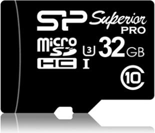 Silicon Power Karta MicroSD Micro SDHC 32GB UHS-3 + adapter (SP032GBSTH004V10-SP) (32 GB, microSD, U3, UHS-I)