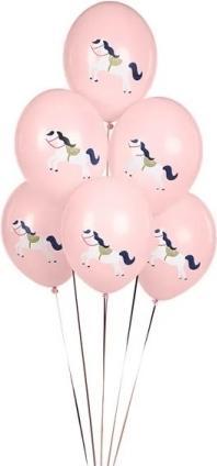 Produktbild Partydeco Rosa Luftballons - Pony (6St.) (6x)