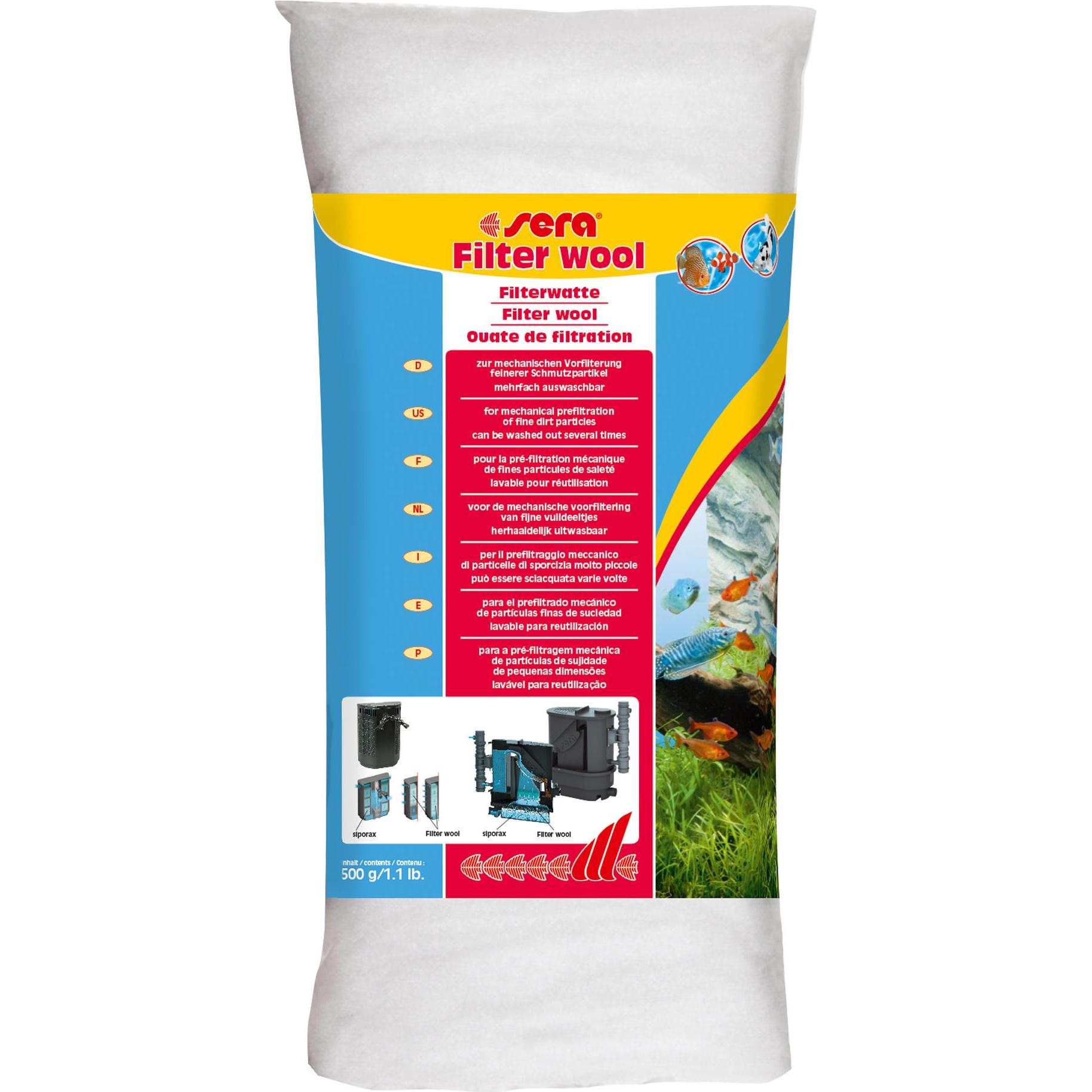 Sera Bianco Mezzo Filtrante (Acqua Dolce, Acqua Salata), Filtro Per Acquario