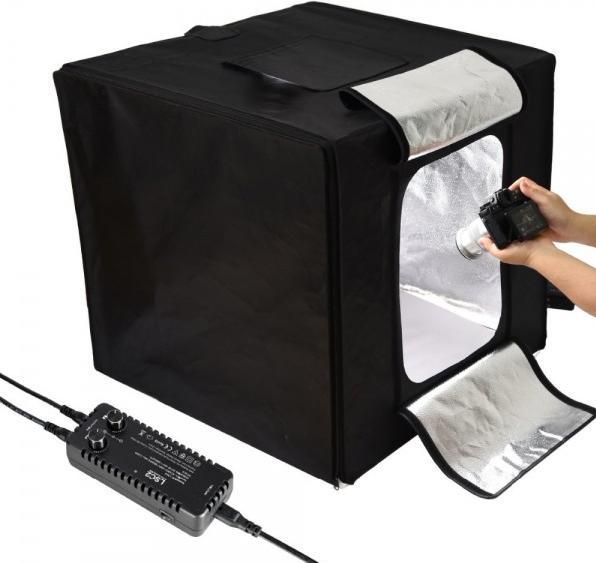 Produktbild Rafalia Foto-Studio-Box 60x60cm mit LED inkl. 2 Hintergründe