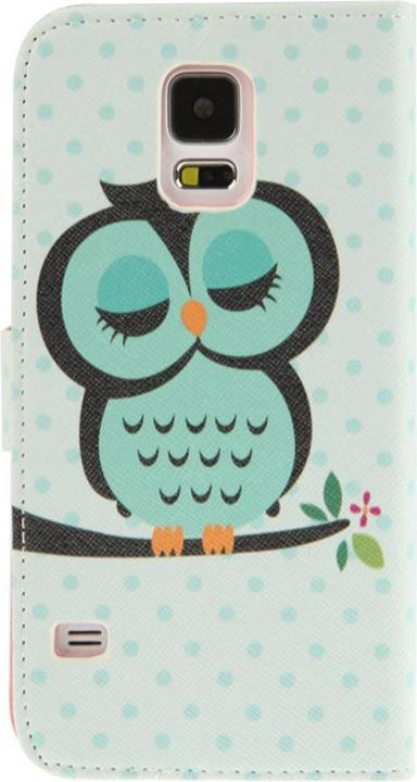Actual product image König Design Protective cover mobile phone case (flip landscape) for mobile phone Samsung Galaxy S5 / S5 Neo owl (Samsung Galaxy S5)