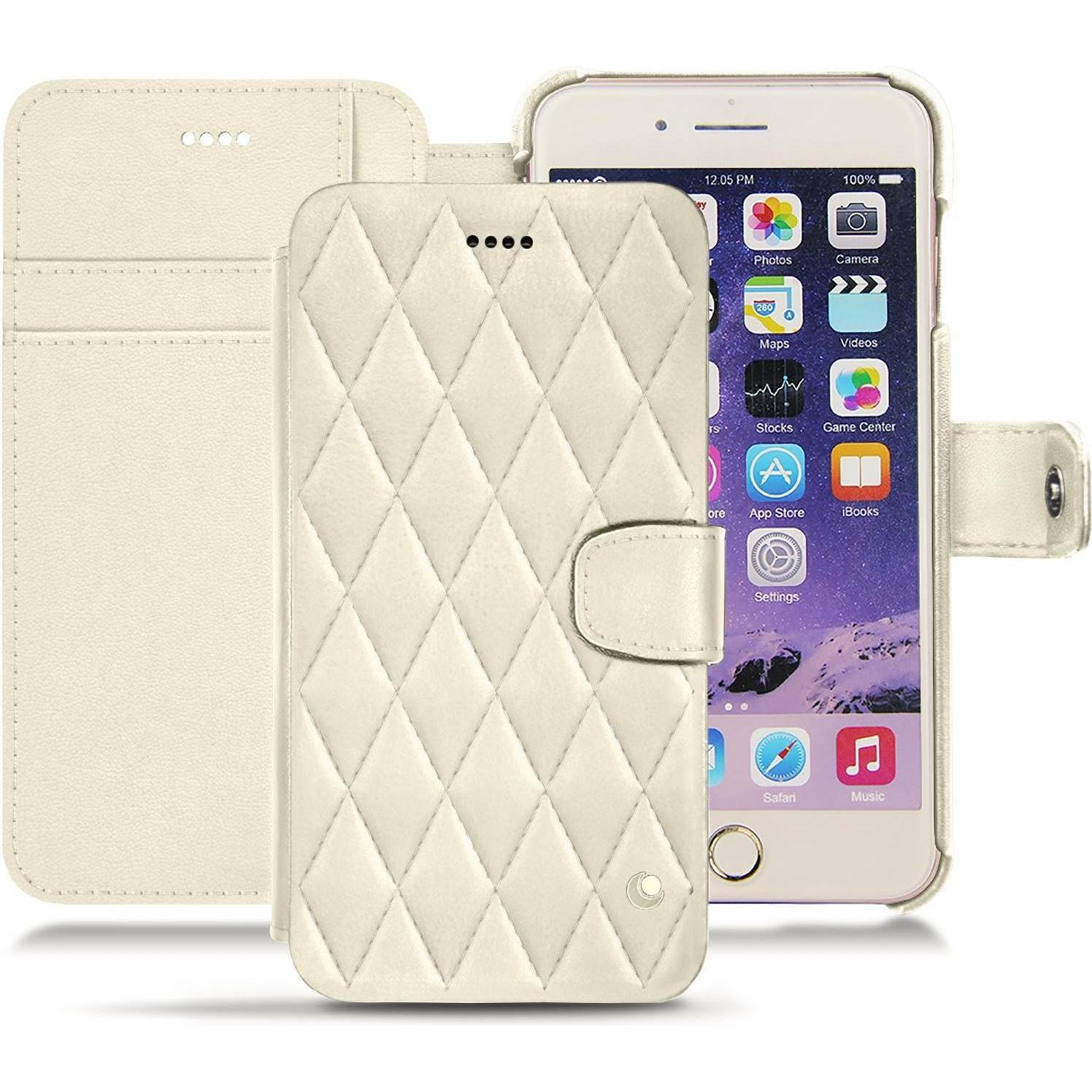 Thumbnail - Noreve Lederschutzhülle Wallet (Apple iPhone 7 Plus), Smartphone Hülle, Weiss