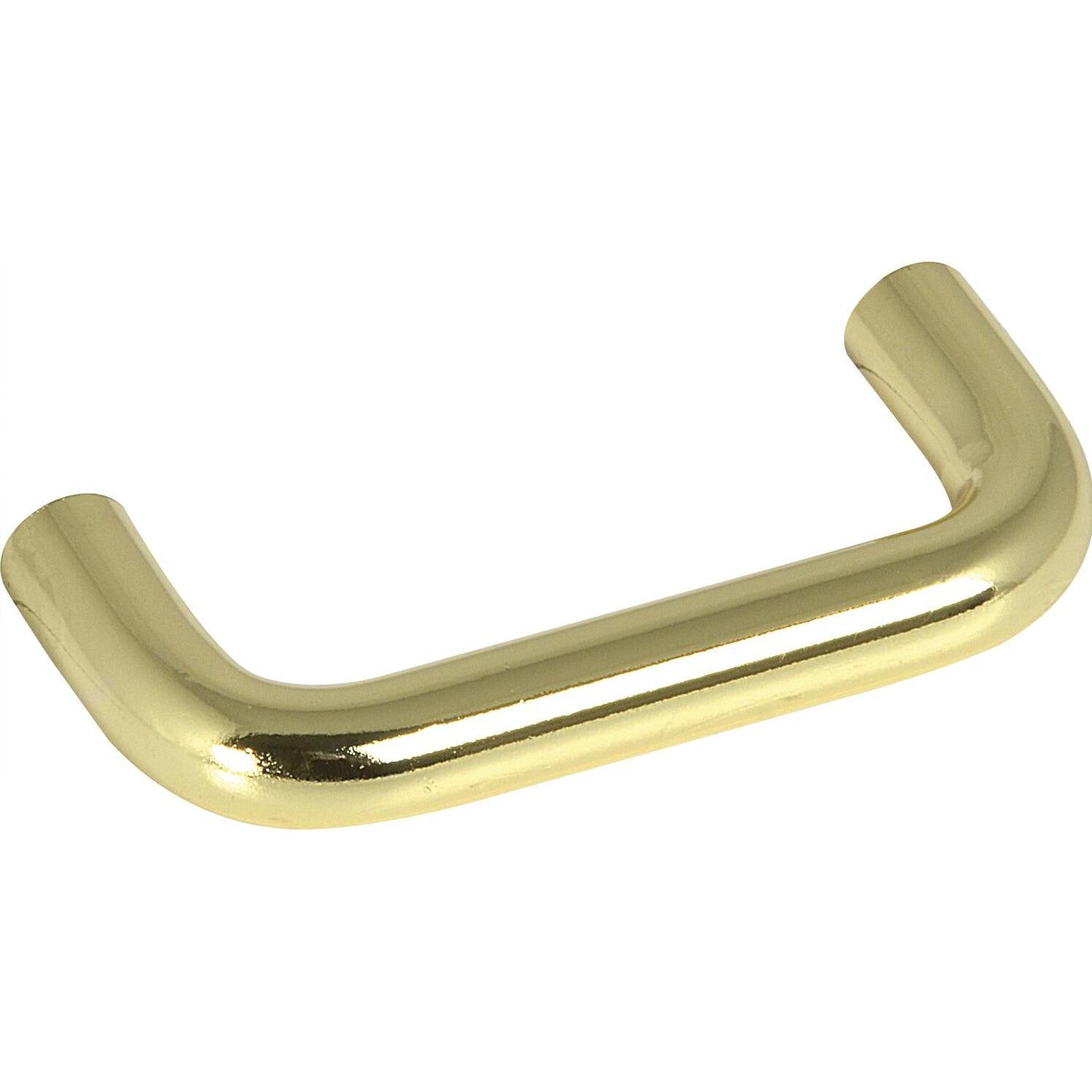 Thumbnail - Hettich, Möbelgriff, Griff Sulis ø 10 mm, LA 64 mm, Breite 74 mm, Stahl vermessingt