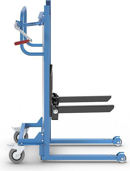 Actual product image kaiserkraft Material lifter, with adjustable box fork, with fork rollers. (100 kg)