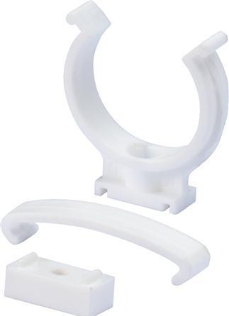 Produktbild Wavin 32 mm Rørholder med afstandsklods hvid