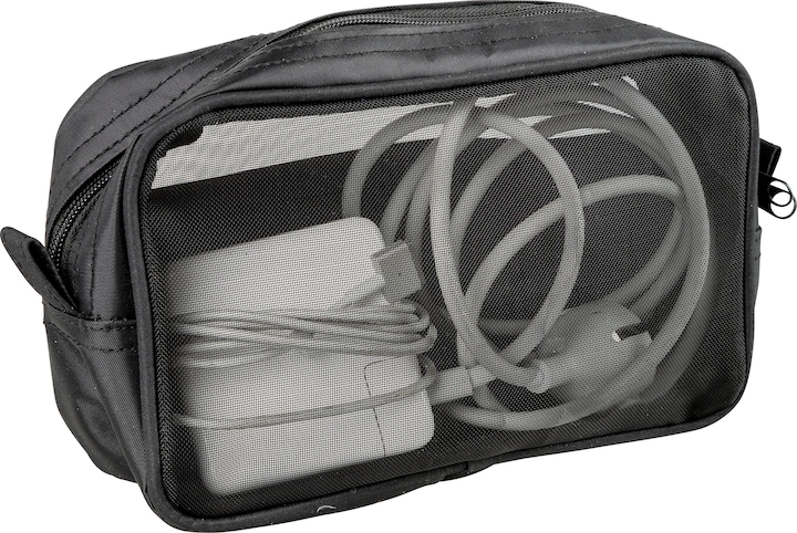 Produktbild Idena Kabeltasche gross Mesh schwarz