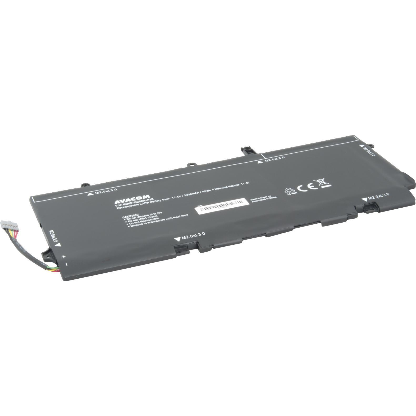 Avacom NOHP-BG06A-P39 notebook spare part Battery (3900 mAh), Notebook Akku, Schwarz