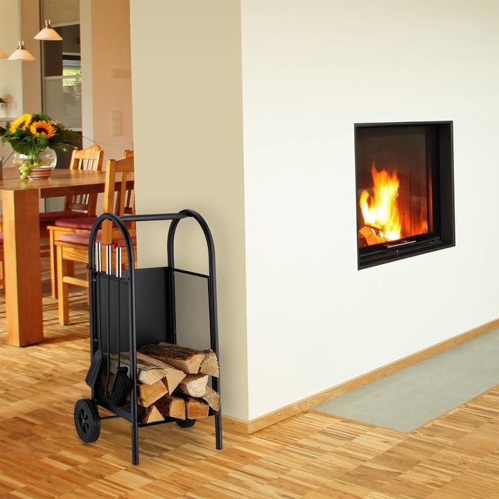 Produktbild Relaxdays Kaminholzwagen (42 x 37 x 81 cm)