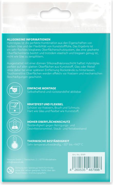 Valeurs nutritives et ingrédients Tigermedia Protection d'écran pour Tigerbox Touch (Allemand)