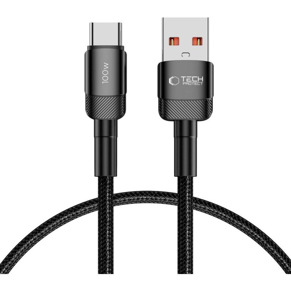 Tech-Protect UltraBoost Evo USB-C / USB-C cable 100W 5A 0.5m - black (0.50 m), USB Kabel