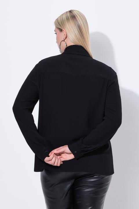 Immagine prodotto Ulla Popken Blusa con sciarpa integrata e maniche lunghe (50, 52)
