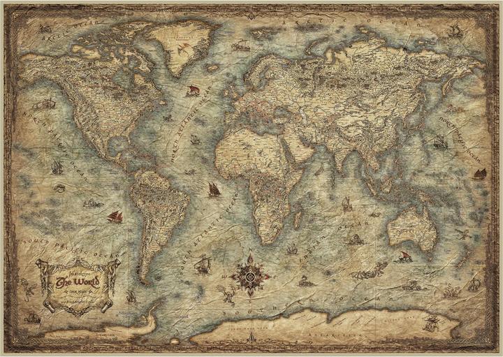 Produktbild Educa 19567 Puzzle 3000 Pcs. Map Of The World (3000 Teile)