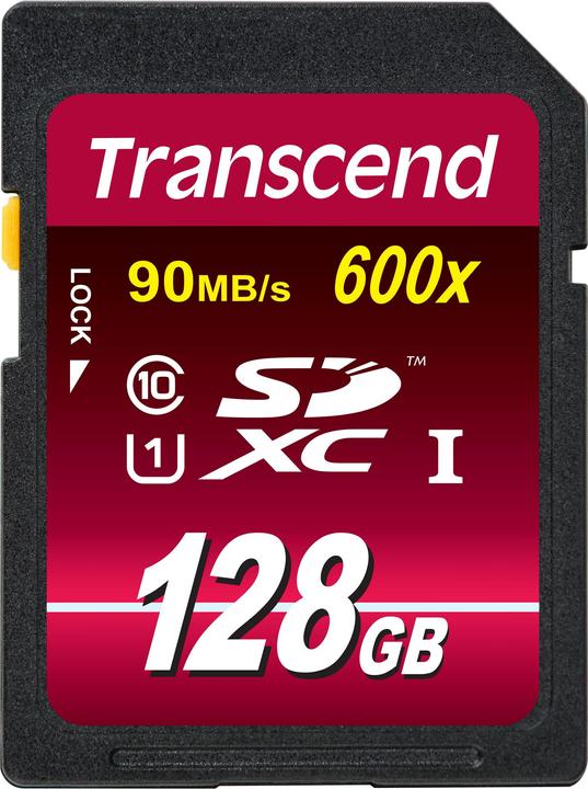 Immagine prodotto Transcend SDXC Ultimate 600x (128 GB, SDXC, U1, UHS-I)