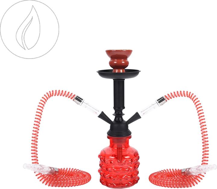 Moosmayr Shisha Smarty Rot 32cm 2 Anschl. (32 cm)