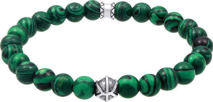 Immagine prodotto Kuzzoi Bracciale di base, bracciale di pietre preziose, palla (21 cm, Resina sintetica, Nessuna pietra, Plastico, Argento 925)