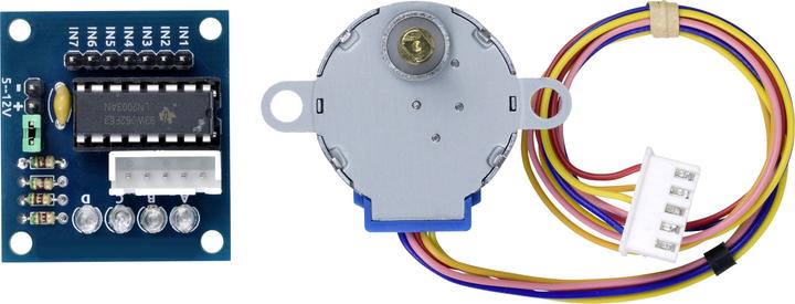 Actual product image Tru Components Stepper motor with 5V/DC and driver board ULN2003