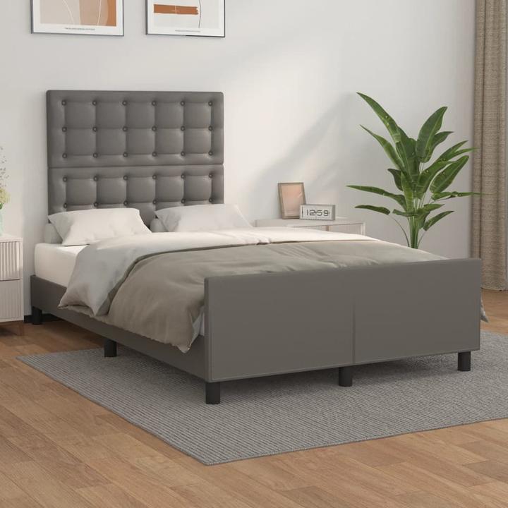 Actual product image vidaXL Bettgestell mit Kopfteil (120 x 200 cm)