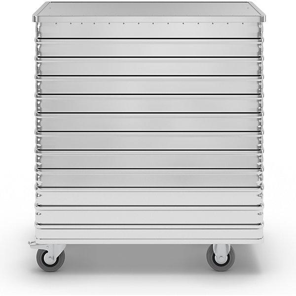 Produktbild Gmöhling Alu-Kastenwagen, abklappbare Seitenwand (300 kg)