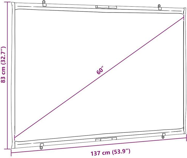 Produktbild VidaXL Projektionswand (60", 16:9)