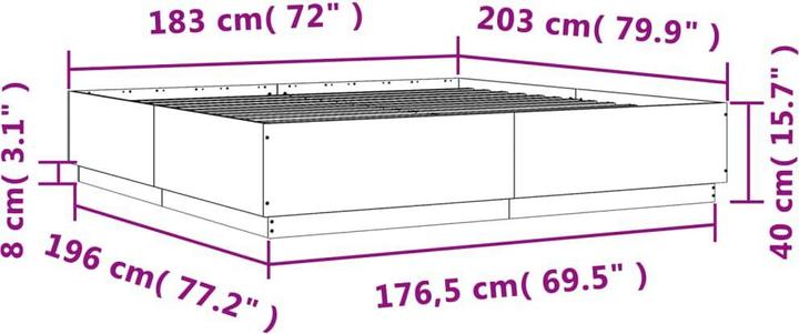 Image du produit vidaXL Bettgestell (180 x 200 cm)