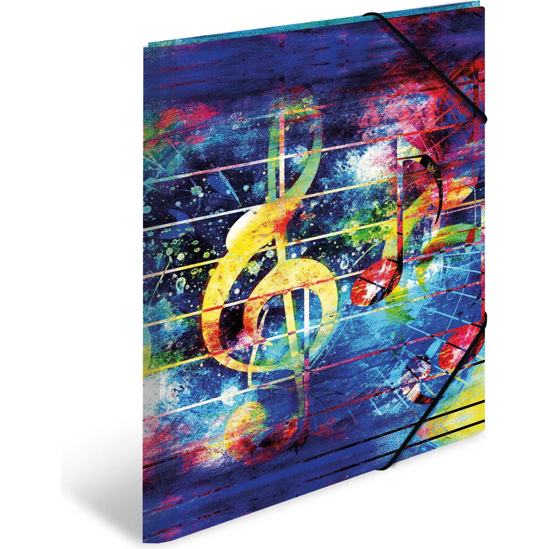Herma, Mappe, Eckmappe "Artline", PP, DIN A3, Musik Maße: (B)315 x (T)4 x (H)440 mm, mit 3 Innenklappen (A4, 1 x)