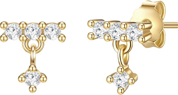 Produktbild Glanzstücke München Damen Sterling Silber Zirkonia gelbgold - 23726 (Sterling Silber)