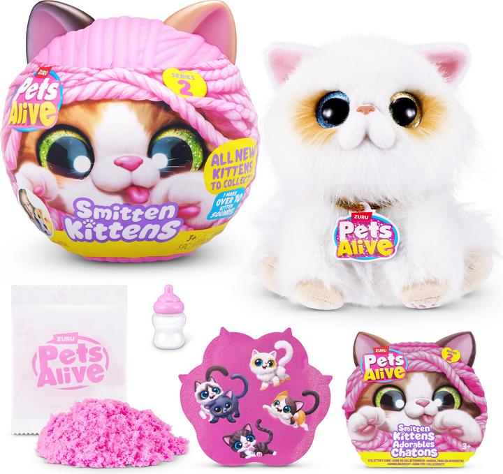 Actual product image Zuru Pets Alive - Smitten Kittens S2, sort. (20.50 cm)