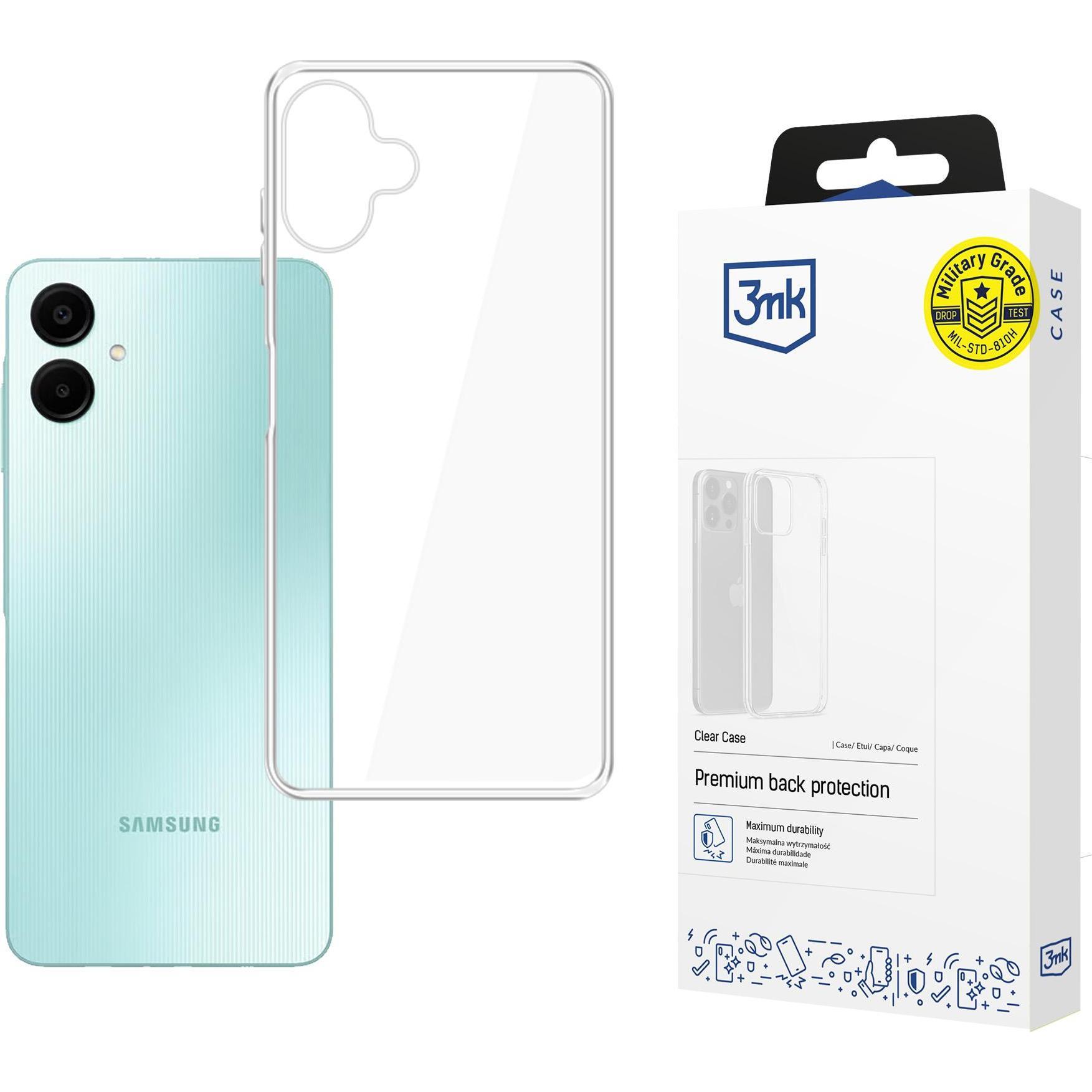 3MK Clear Case for Samsung Galaxy A06 - transparent (Samsung Galaxy A06), Cover smartphone, Trasparente